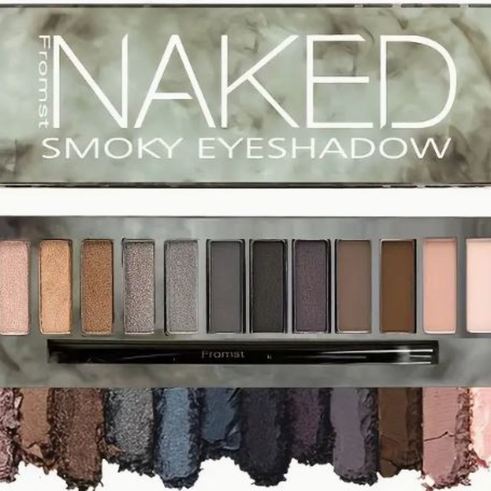 Eyeshadow Palette Naked Fromst 12-Color Earth Tone Smoky - Picture 2 of 5